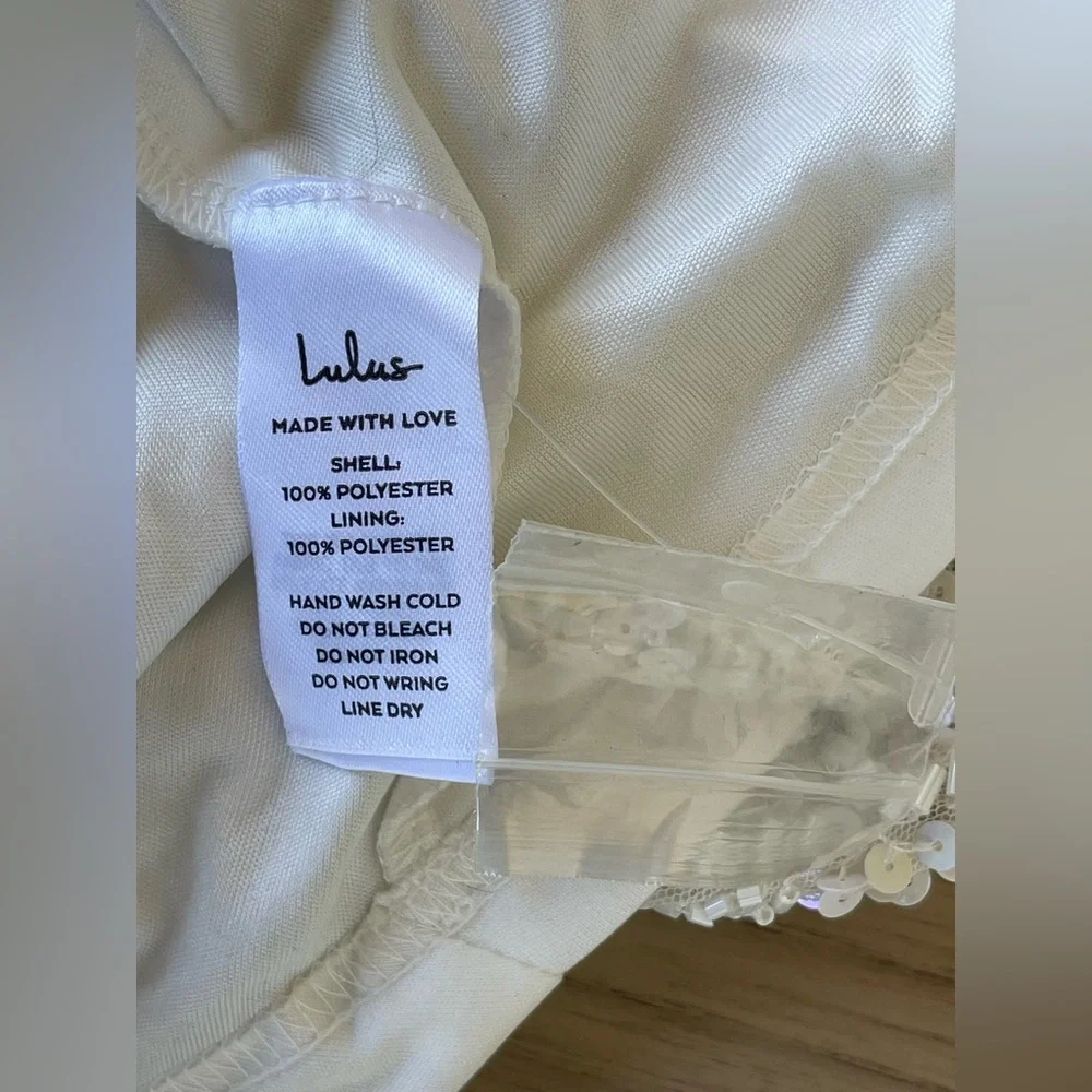 Lulu's White Lace Wedding Dress - Picture 14 of 16